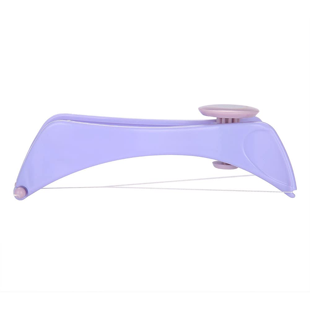 Facial Hair Threading Removal, Purple Facial Epilator Threading Hair Removal Epilator ABS Comfortable for Women