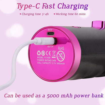 Wireless Auto Rotate Ceramic Hair Curler