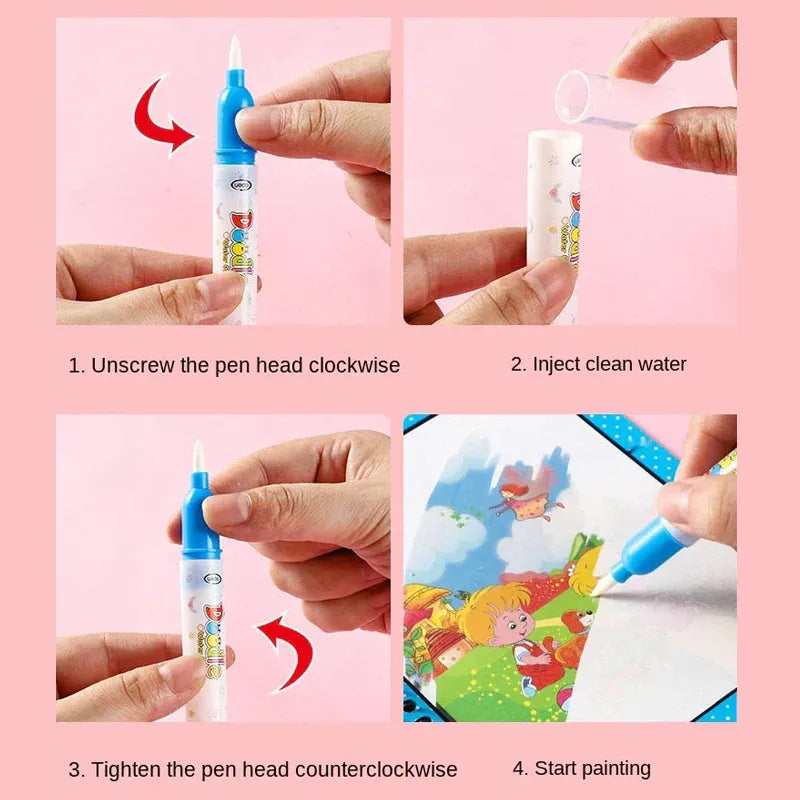 Magic Water  Coloring Book | Buy 1 Get 1 FREE ❤️🎁